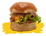 Burger Poulet Pané — 961 Lebanese Street Food
